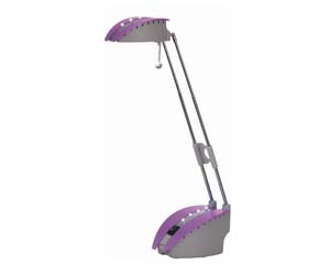 Galda lampa Rabbit, violeta, halogn spuldze